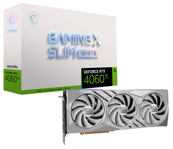 MSI GeForce RTX 4060 Ti GAMING X SLIM WHITE 8G