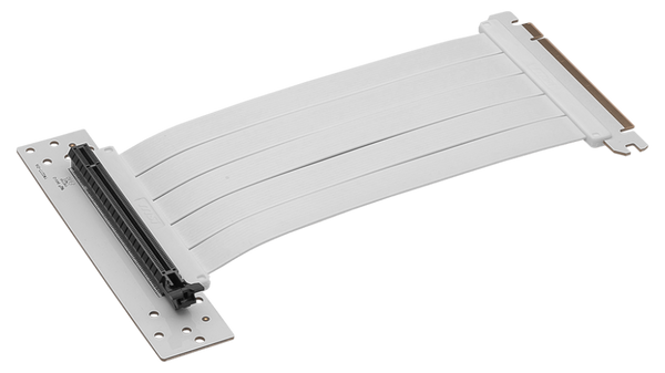 MSI PCI-E 4.0 x16 Riser Cable, White, 180mm