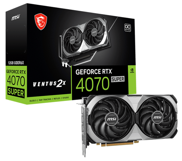 MSI GeForce RTX 4070 SUPER 12G VENTUS 2X OC
