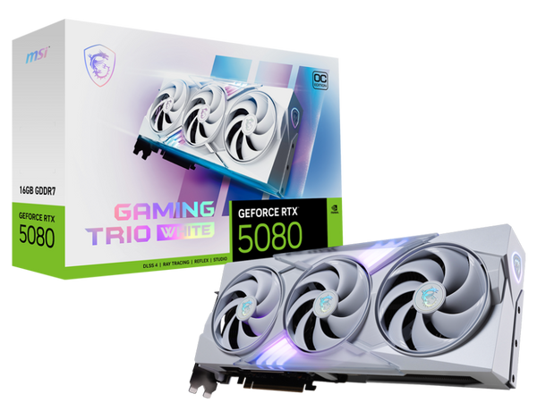 MSI GeForce RTX 5080 16G GAMING TRIO OC WHITE