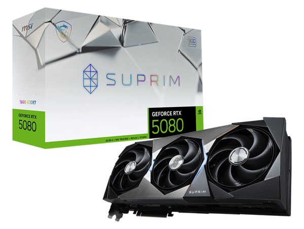MSI GeForce RTX 5080 16G SUPRIM SOC, 16GB