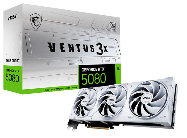 MSI GeForce RTX 5080 16G VENTUS 3X OC WHITE