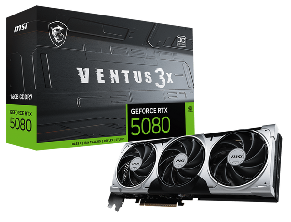 MSI GeForce RTX 5080 16G VENTUS 3X OC PLUS