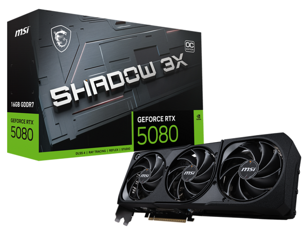 MSI GeForce RTX 5080 16G SHADOW 3X OC