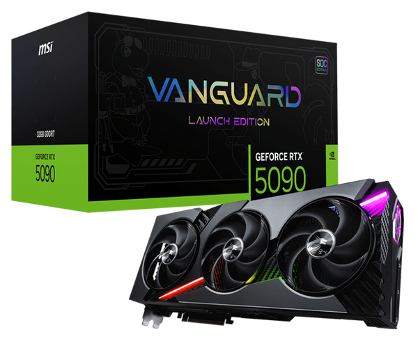 MSI GeForce RTX 5090 32G VANGUARD SOC LAUNCH EDITION, 32GB