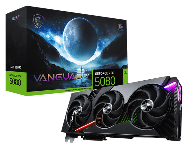 MSI GeForce RTX 5080 16G VANGUARD SOC, 16GB