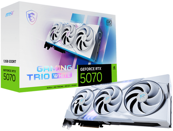 MSI GeForce RTX 5070 12G GAMING TRIO OC WHITE, 12GB